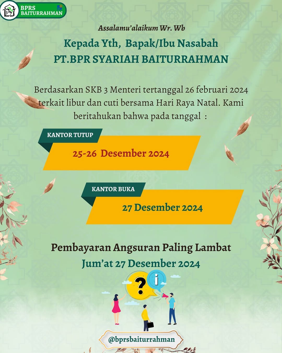 Cuti Bersama Bulan Desember 2025