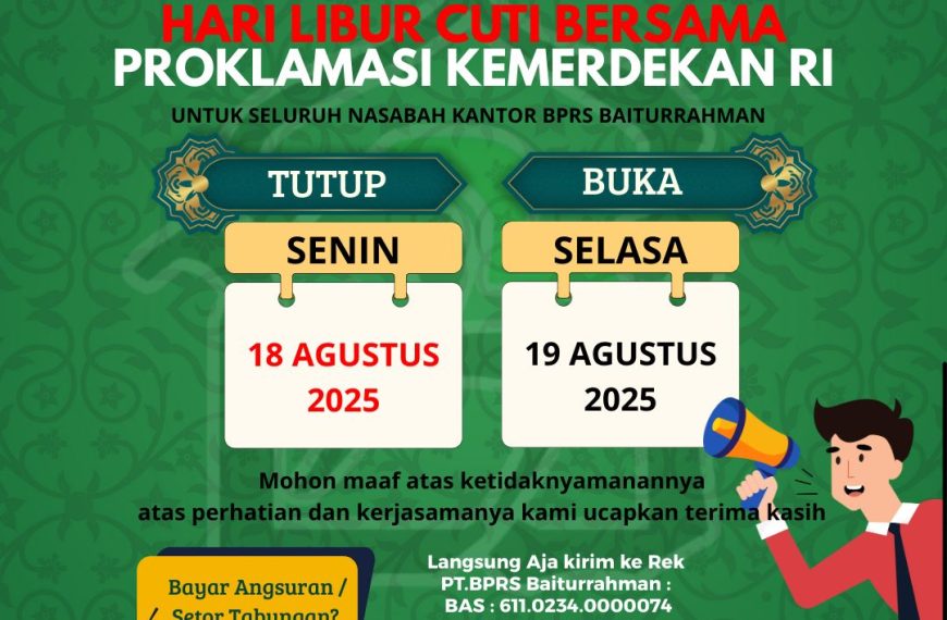 Pengumuman Hari Libur Nasional & Cuti Bersama